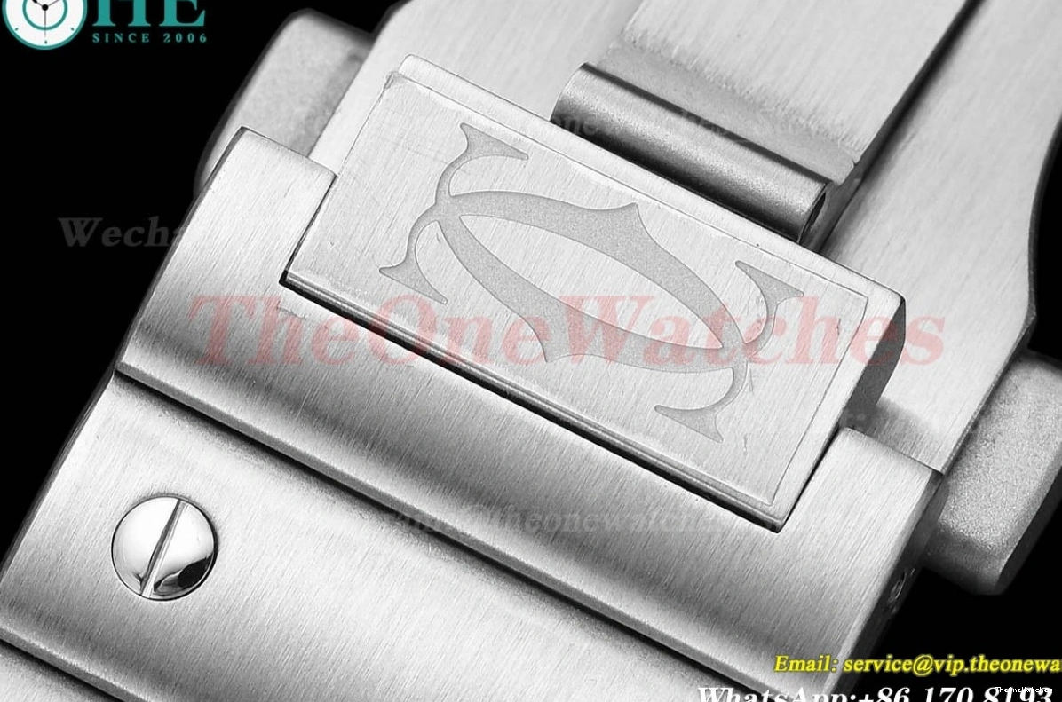 SS Green XL Cartier SS Santos MY9019 BVF De 40mm Dial 1211